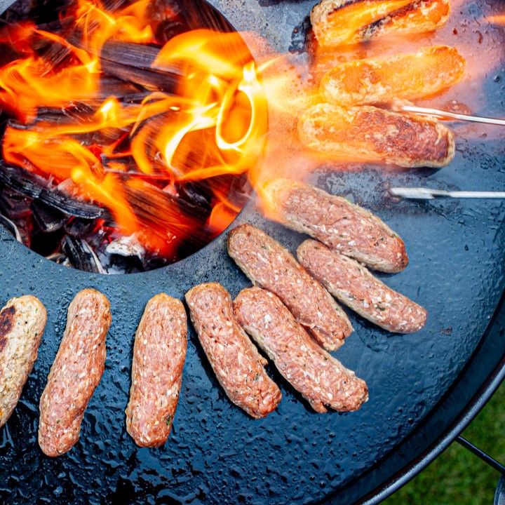 Plaque de feu 47 plaque de cuisson massive pour barbecues sphériques 47