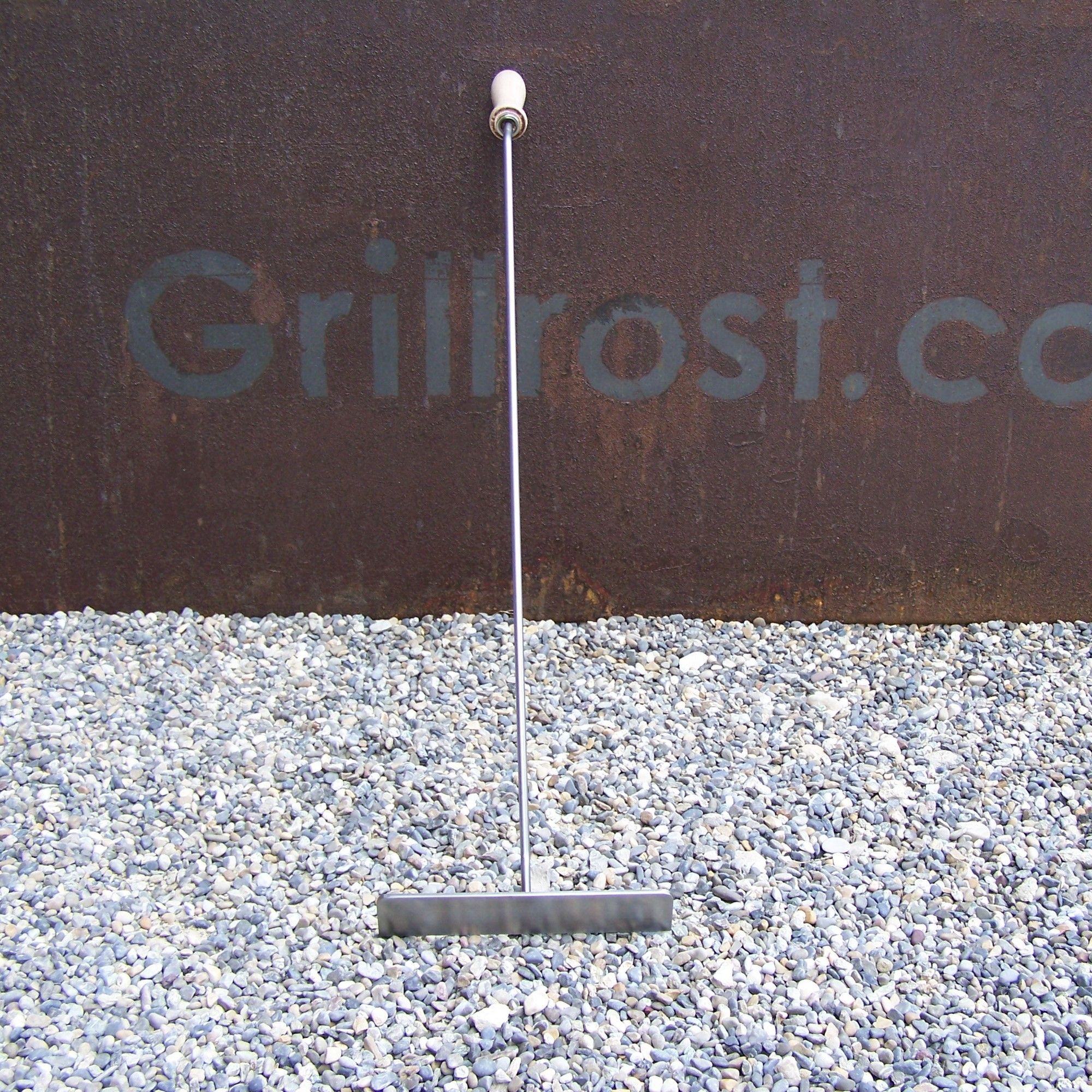 Stainless steel glow slide ash scraper For fireplace fire bowl and tiled stove