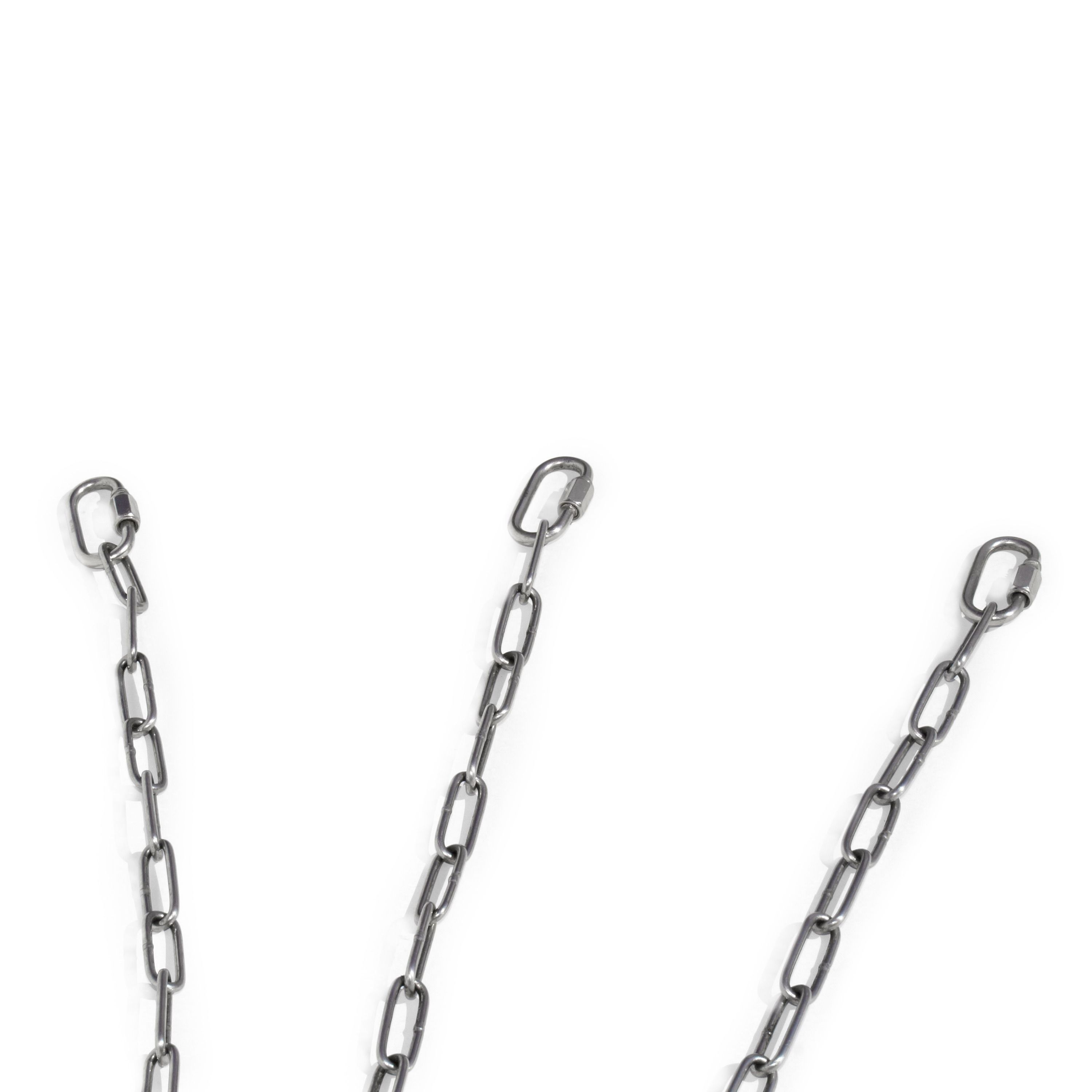 Stainless steel chain set for grills and swivel grills