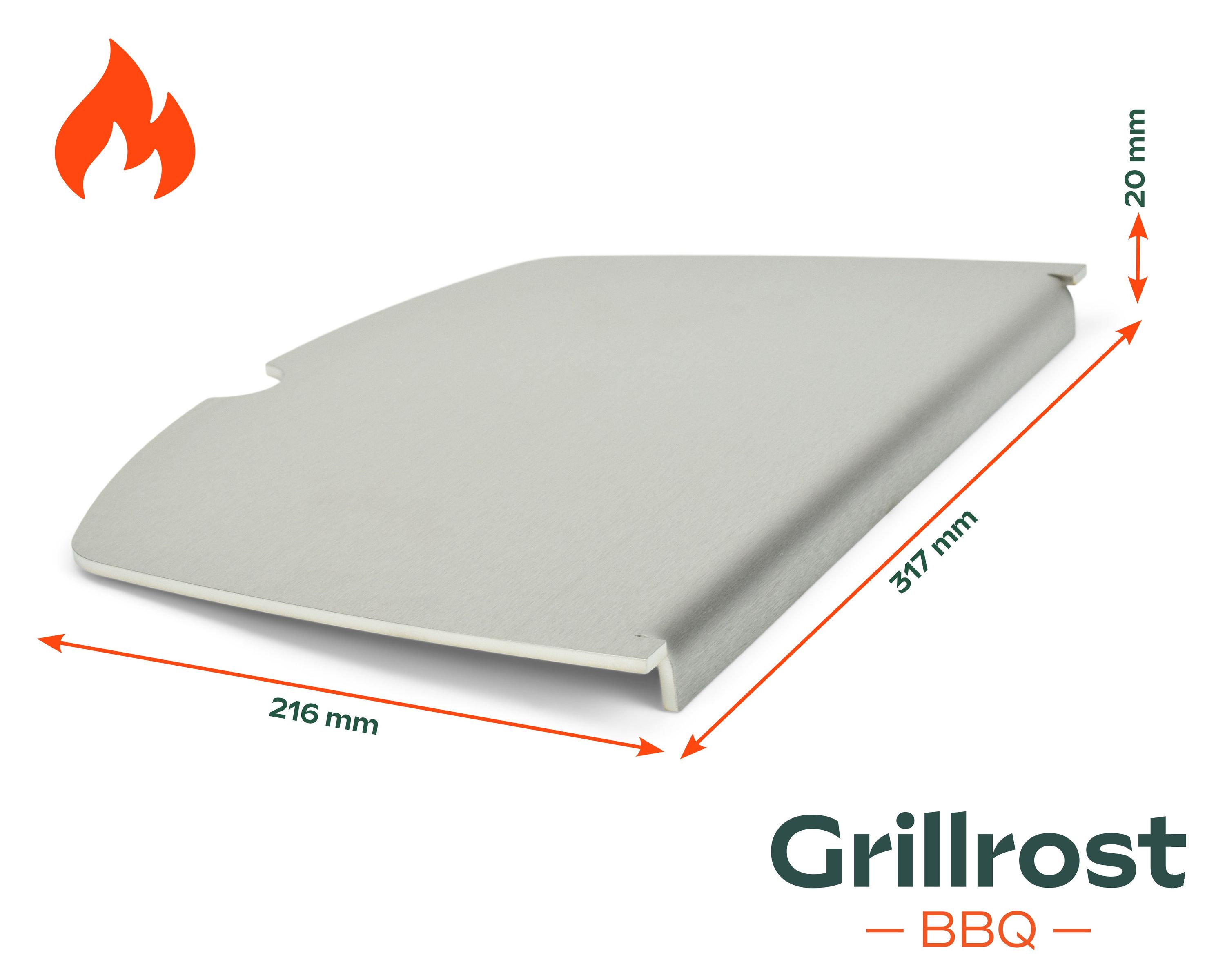 Stainless Steel Plancha for Weber Grill plate Q100 and Q1000 models