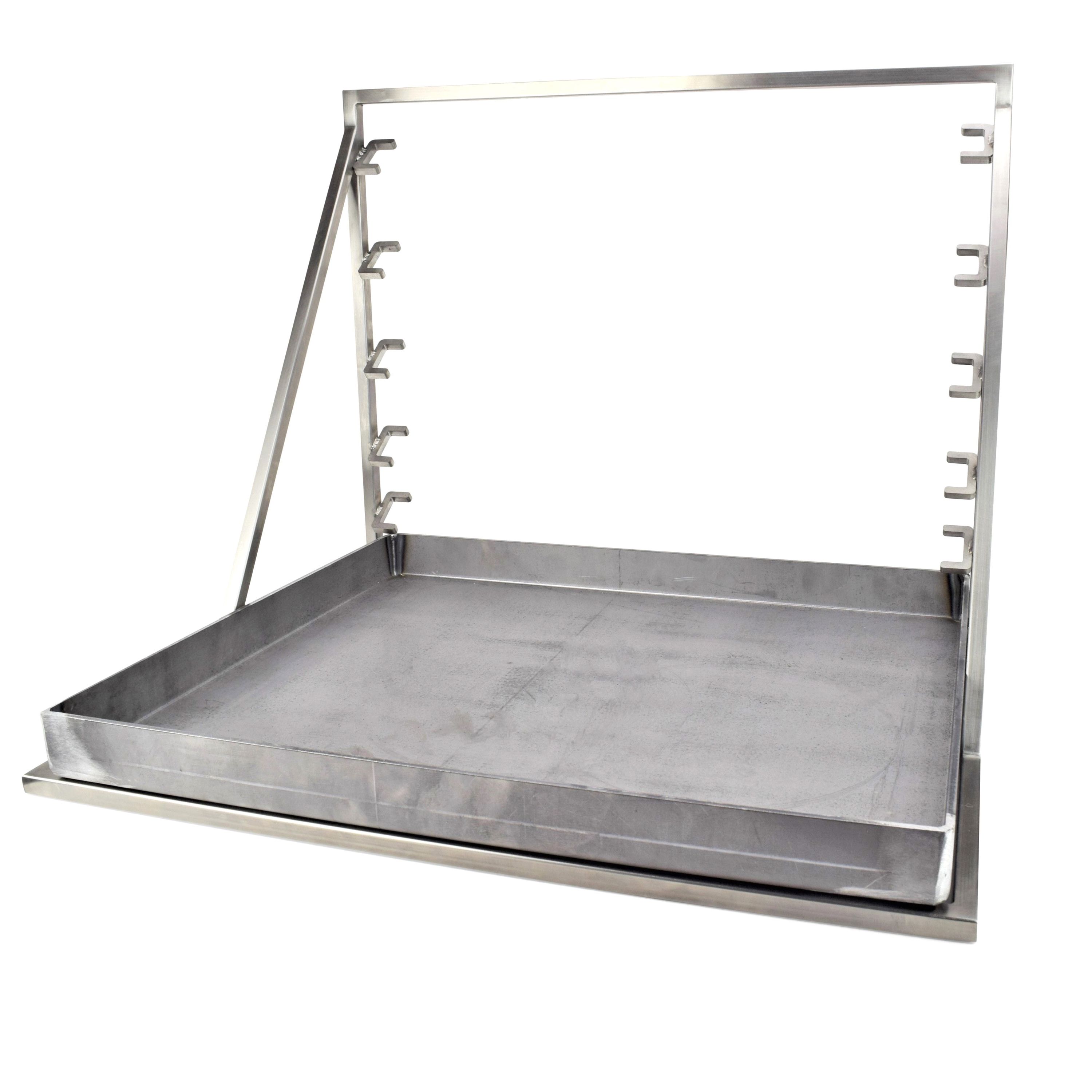 Suspended barbecue rack Made to measure from stainless steel