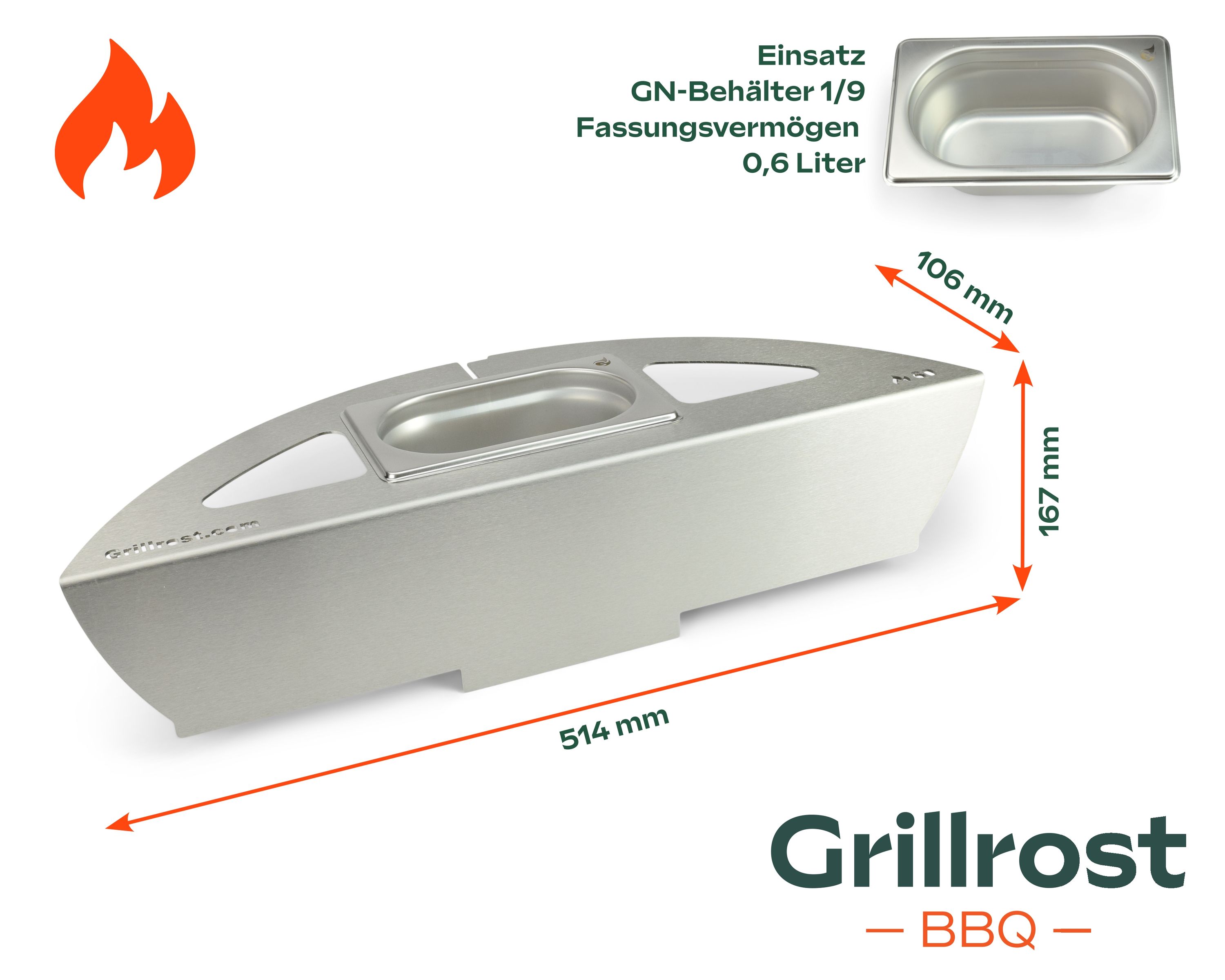 Kugelsmoker for 60er kettle grill Smoker insert for Rösle