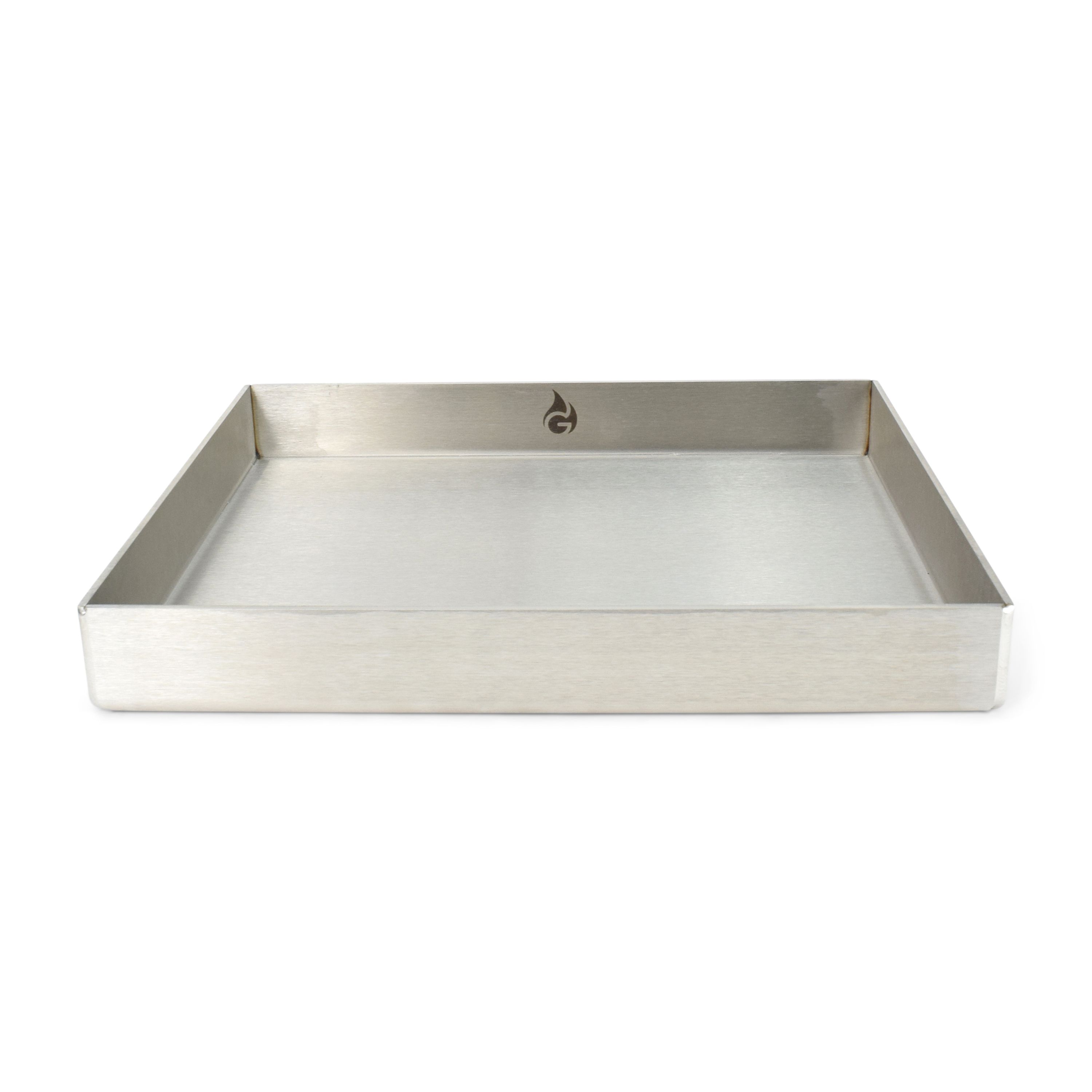Stainless Steel Grill Plate - Plancha 30 x 25cm Closed grill tray - tightly welded