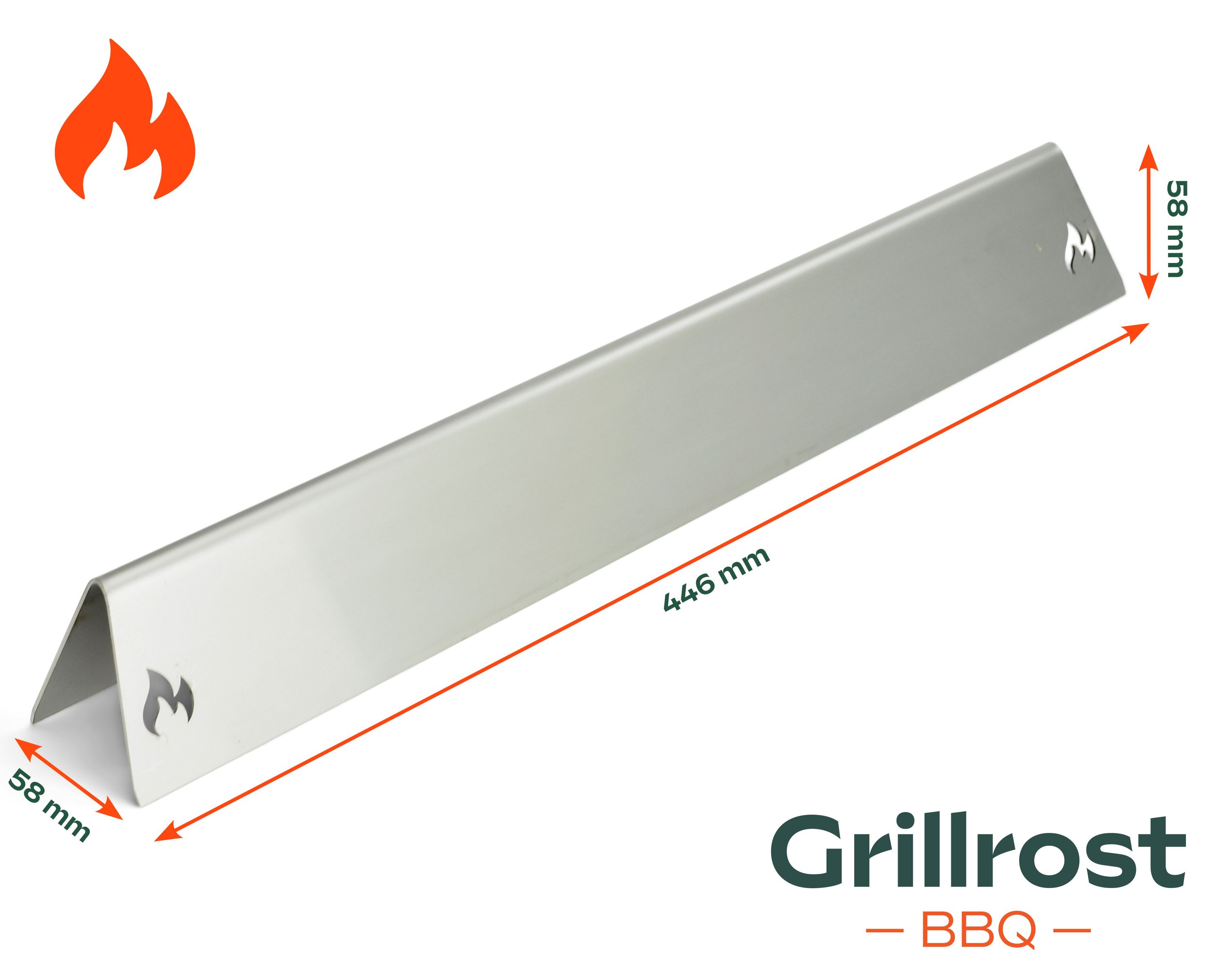 Rails aromatiques en acier inoxydable pour Weber Couvercle de brûleur pour la série Genesis 300