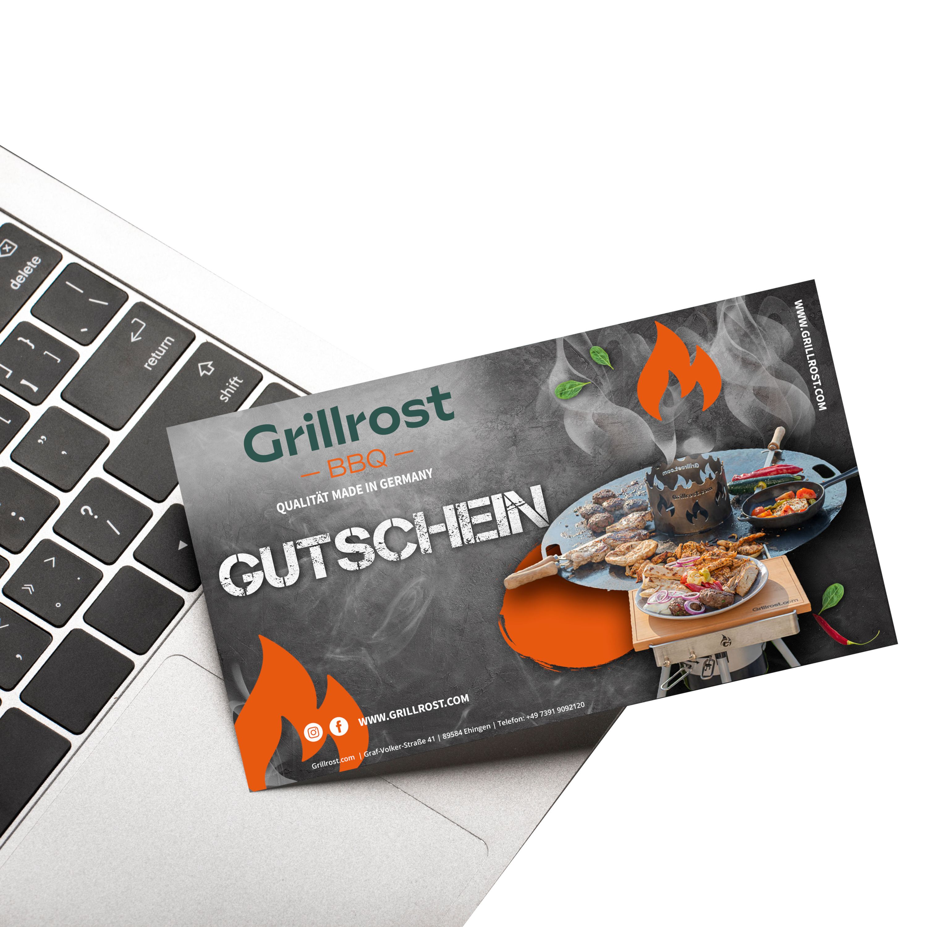 Coupon for Grillrost.com as PDF directly for printing