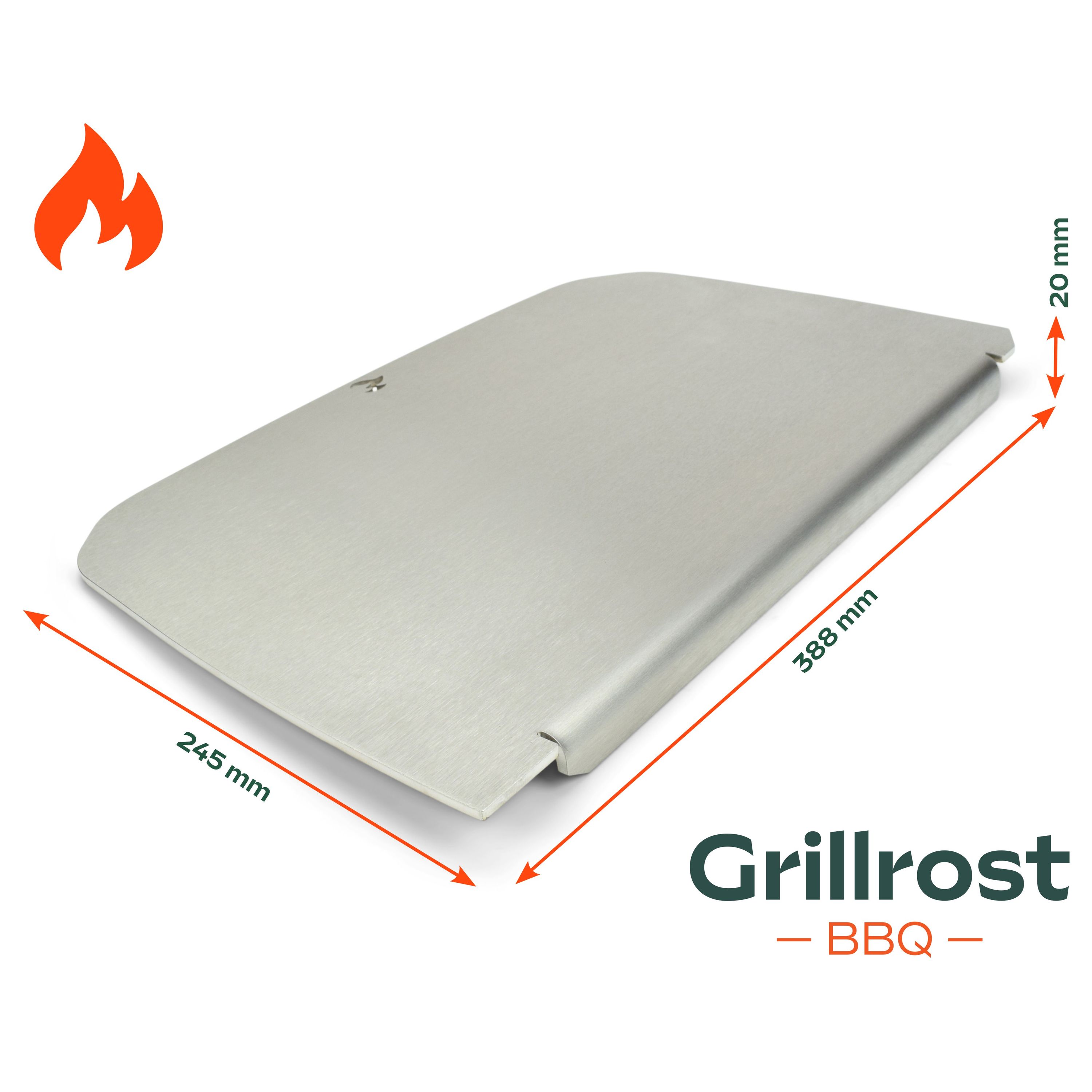 Stainless Steel Plancha for Weber Pulse 2000 - grill plate