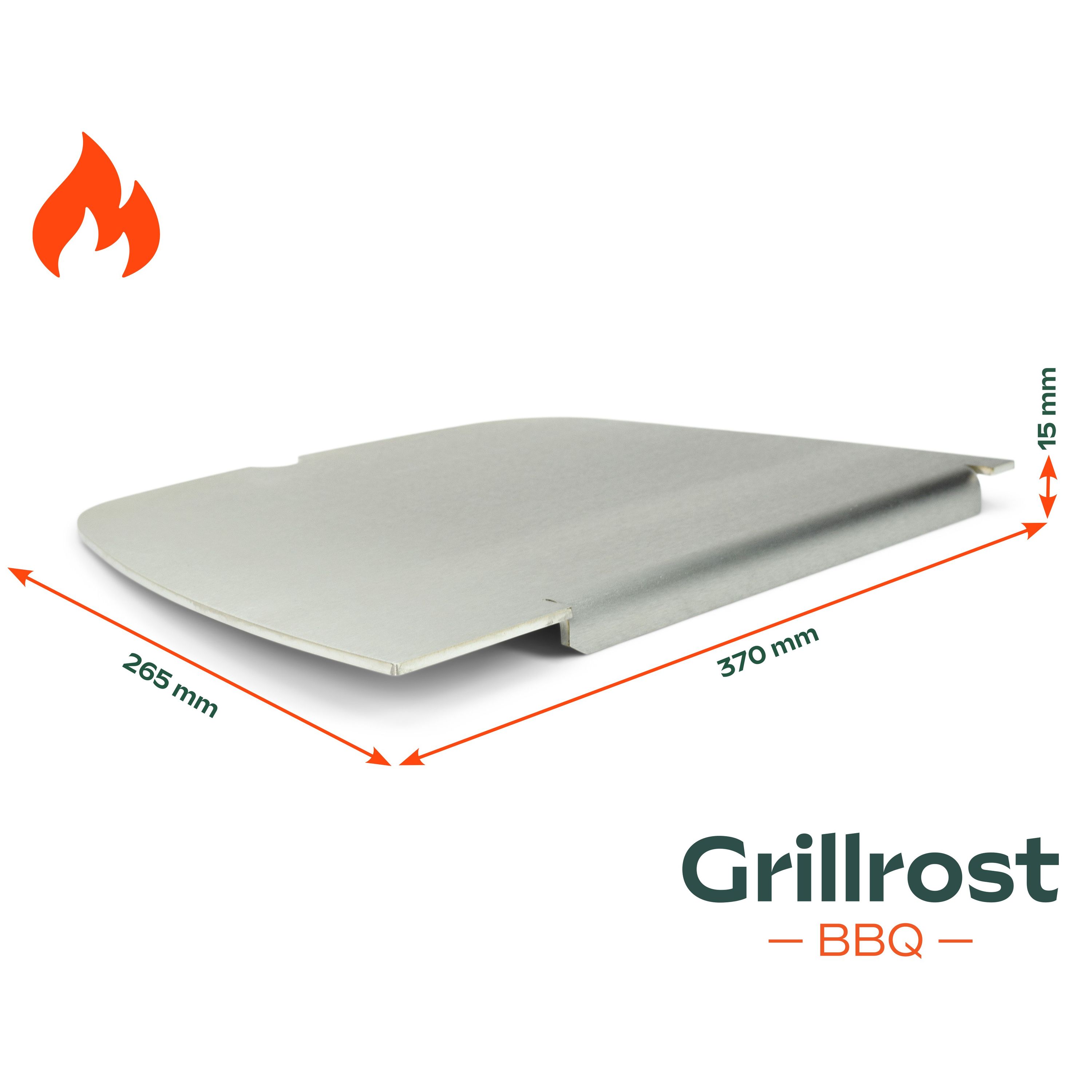 Stainless Steel Plancha for Napoleon TravelQ 285 and PRO285 grill plate