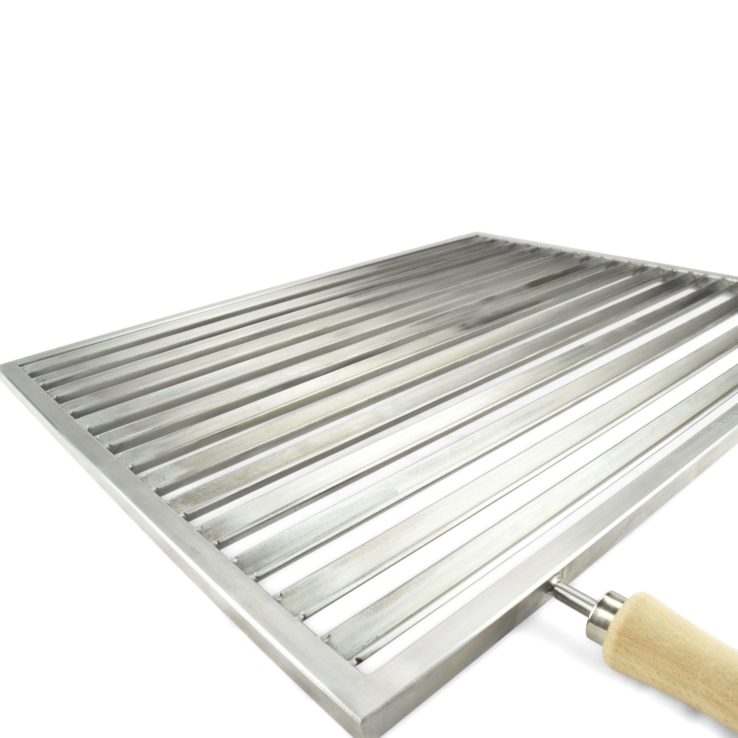 Barbecue grill made to measure ECKIG Model ARGENTINA in stainless steel