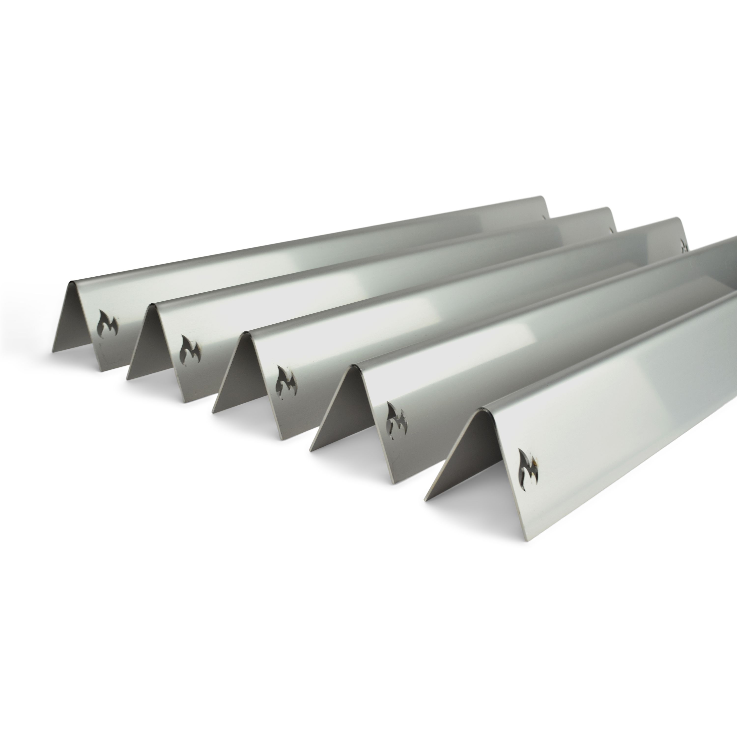 Stainless steel aroma rails for Weber Burner cover for Genesis 300 series (regulator on the side)