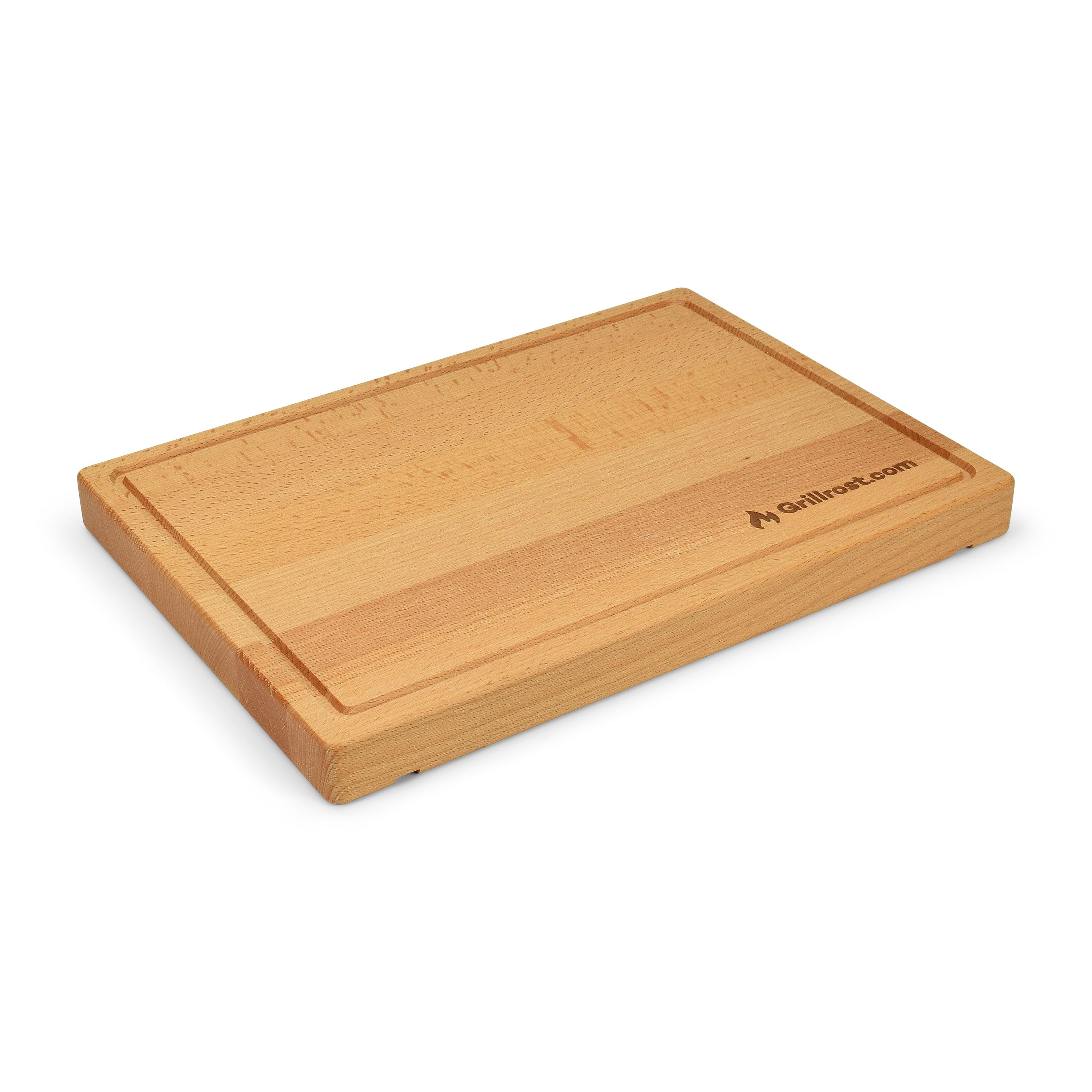 Grillrost.com Planche à découper - Hêtre 40mm - adapté au support de planche en bois
