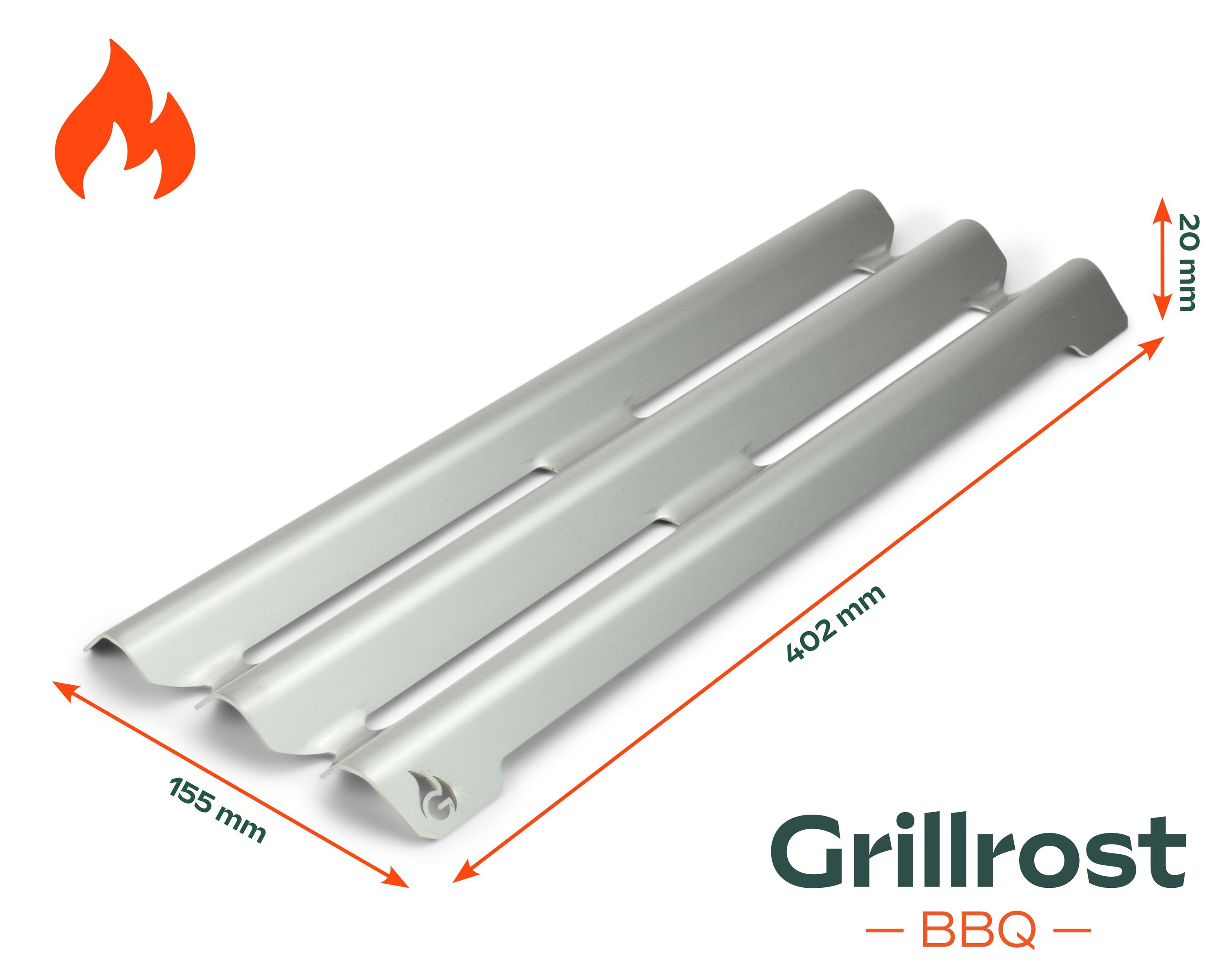 Stainless steel aroma rail for Broil King Burner cover for Baron and Crown series