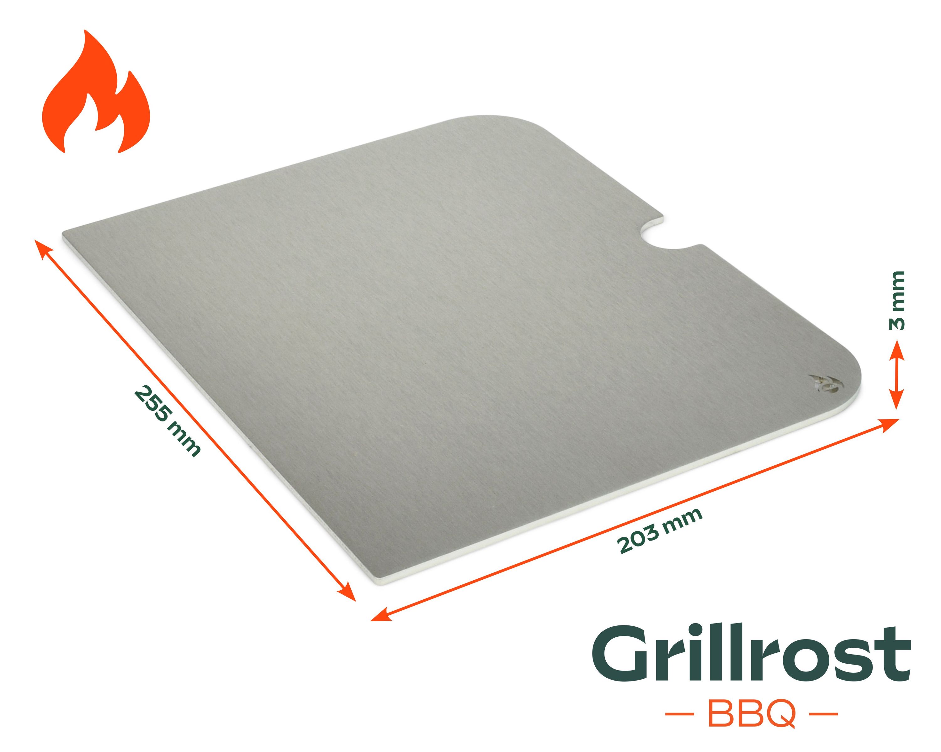 Stainless Steel Plancha for Weber Go Anywhere Solid grill plate