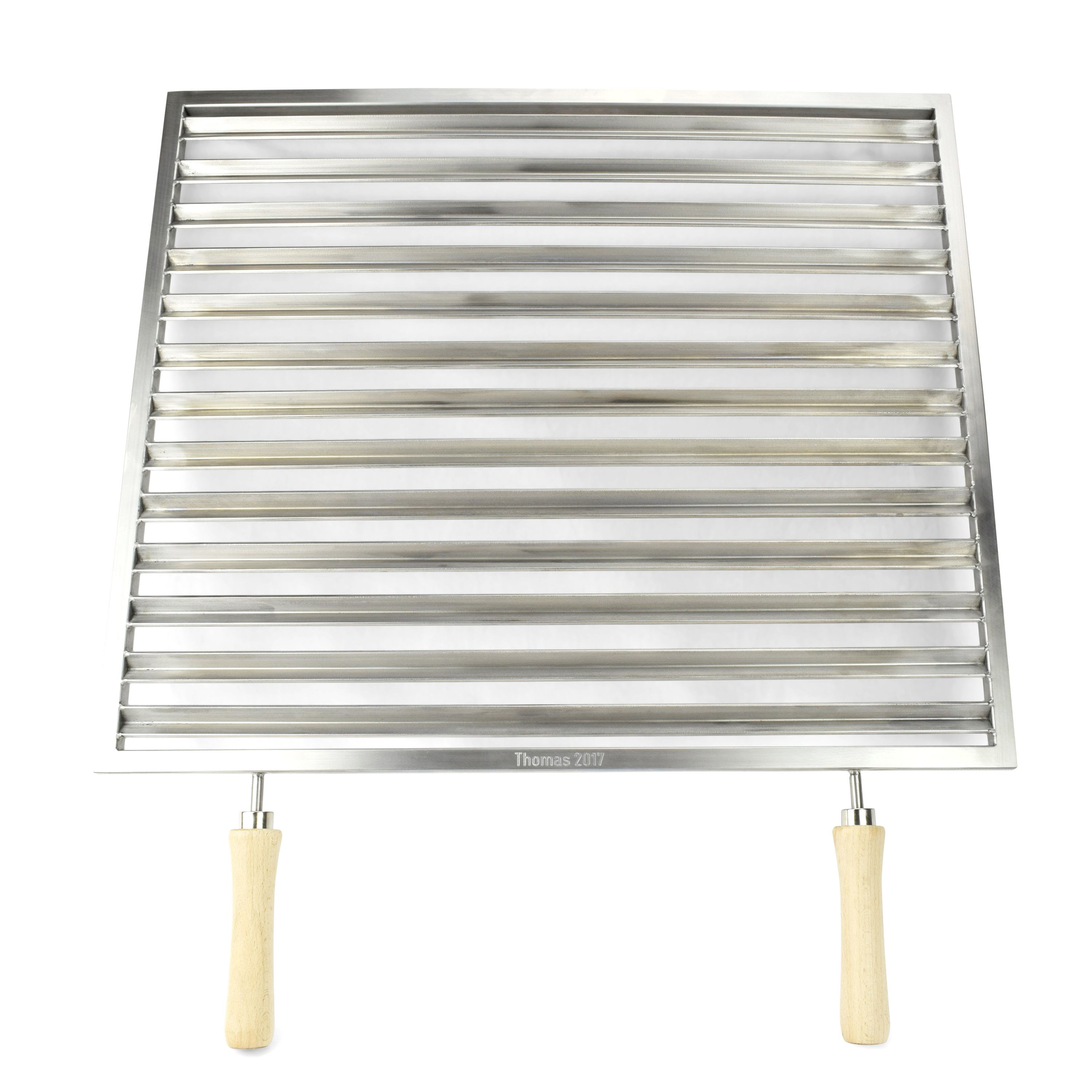Barbecue grill made to measure ECKIG Model ARGENTINA in stainless steel