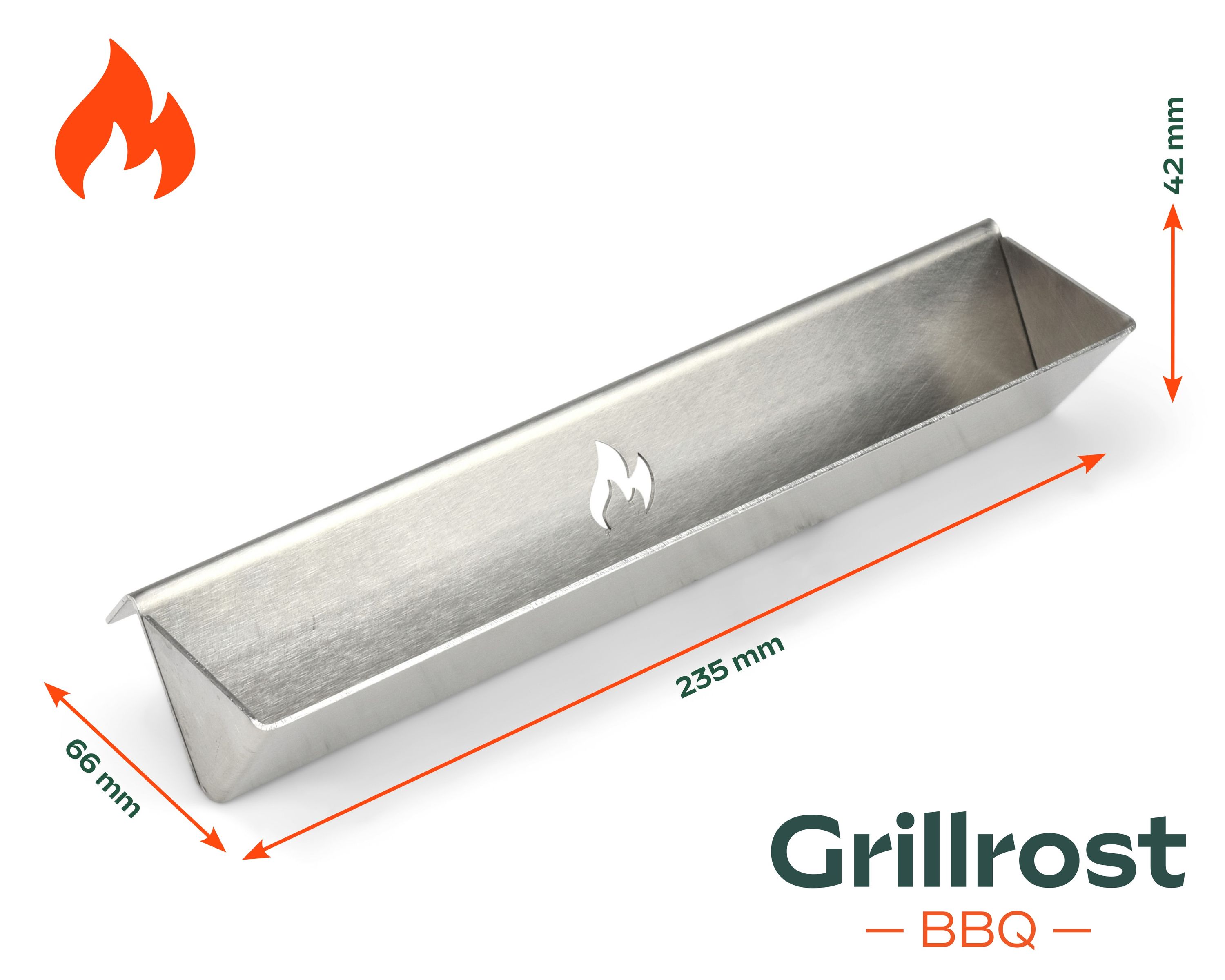 Stainless steel smoker rail Smoking box directly on the aroma rail